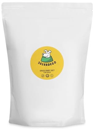 SELVADEGO | Dieta Barf Seca – Alimento para Perros – Carne y Cordero – 2 kg – Alimento Completo Natural para Todas Las Razas – Alta Digeribilidad – Sin aditivos Artificiales