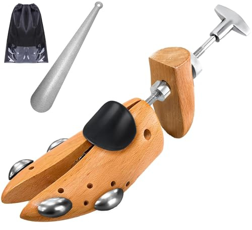 eachway Premium Professional Wooden Shoe Stretcher for Men & Women,4-Way Shoe Widener Stretcher Expands Length & Width for Wide Feet M for Women (Size 9-12) 1pcs