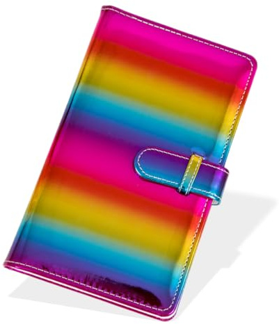 DOKRIN Álbumes de fotos para estanterías, 1 pieza de fotos colorido de 3 pulgadas con 96 bolsillos miniálbum de fotos para aniversario