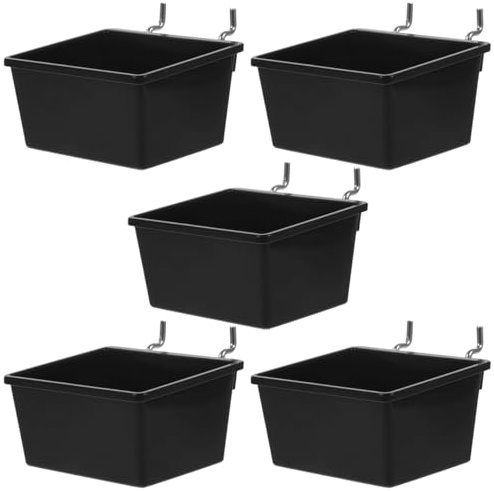 Operitacx 5piezas Organizador De Tableros Perforados Cajas De Almacenamiento para Garajes Contenedores De Pared para Herramientas Cajitas Organizadoras para Tablero Perforado