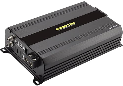 Ground Zero GZCA 3000X.M1 – Competition‑Mono‑Class‑D Verstärker 1 Ω stabil, ca. 3000 W RMS, Aktiv‑Crossover & Bass‑Boost – Class D Technologie