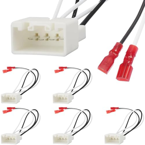 DAOKAI 72-5602Car Speaker Wire Harness Car Replacement Door Speaker Wiring Harness Plug Connector Compatible with Ford Compatible with Mazda Speakers Plug and Play -6pcs