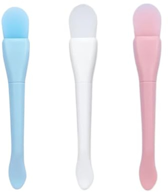 Cepillo de máscara Facial reutilizable, raspador de limpieza Facial de silicona suave, película de barro(Mix C 3pcs)