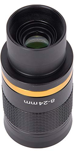 Eminchu 8-24 Mm Teleskopiskt Okular med Kontinuerlig Zoom för Stjärnskådning och Vyer Av All Metalldesign