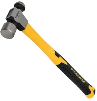 Roughneck Ball Pein Hammer Fibreglass Shaft 680g (24oz) Black and Yellow