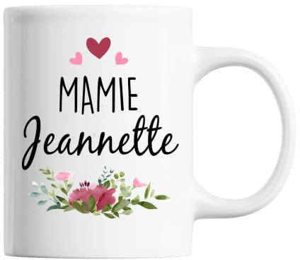 Mug Mamie Jeannette | Tasse prénom Grand Mère