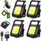 Miavogo Mini Taschenlampe Schlüsselanhänger,4 Stück,Extrem Helle Led Taschenlampe 1000 Lumen,Kleine Starke Taschenlampe USB Aufladbar,Arbeitsleuchte mit Magnet,Inspektionsleuchten
