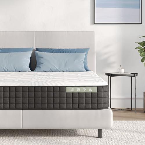 Avenco Materasso 90x200, Materasso Singolo in Schiuma di Bambù, Tessuto Riempito con Gel Memory Foam Traspirante, Supporto Perfetto Si Adatta al Corpo e Migliora il Sonno