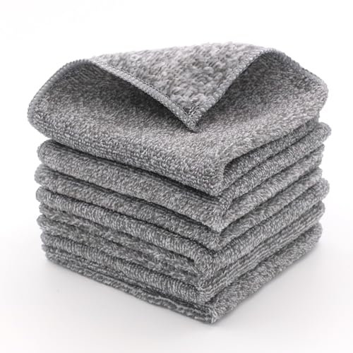 6 Piezas Paños de Cocina 30 x 30cm Trapos Cocina Trapos de Cocina para secar súper absorbentes paño de Cocina-Lavable a máquina a 60°C