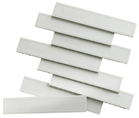 Règle de mesure pour la pâtisserie, règle de mesure pour gâteaux | Outils de cuisson Règle d'épaisseur de coupe de biscuits,Échelle d'épaisseur de coupe de biscuits de cuisson unique pour la pâte à bi