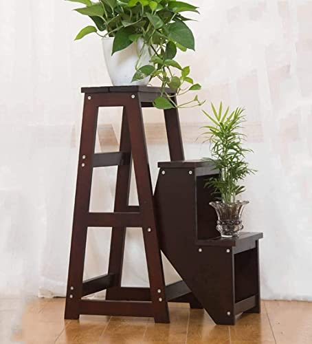 Escabeau en bois pour cuisine à domicile, chaise d'escalier pliante à double usage, 3 marches, échelle pliante, chaises d'escalier, escabeau en bois massif pour bureau, cuisine, usage domestique (B)