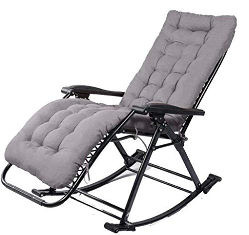 Mecedora plegable relajante para jardín, sillón reclinable al aire libre, asiento de balcón, perfecto para tomar el sol y siestas por la tarde