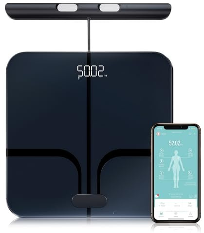 hume health the body pod smart scale Körperzusammensetzungswaage 8 Elektroden – Körperanalysewaage Smart Scale Mit 8 Elektroden Für Präzise Körpermessung Und App-Steuerung Im Alltag