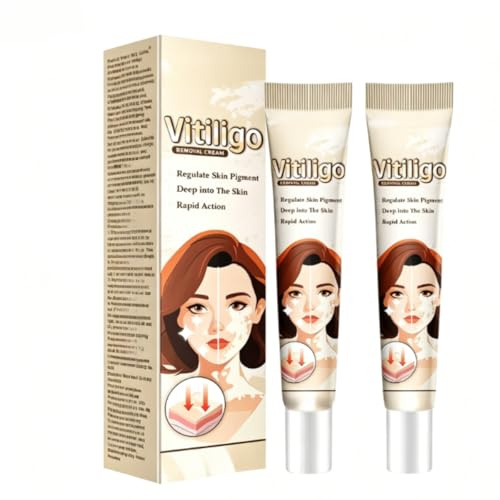 【Crema per vitiligine】penetra in profondità nella pelle（2 PZ） | Le macchie bianche sulla pelle sbiadiscono gradualmente; ridurre il tasso di recidiva dei punti bianchi
