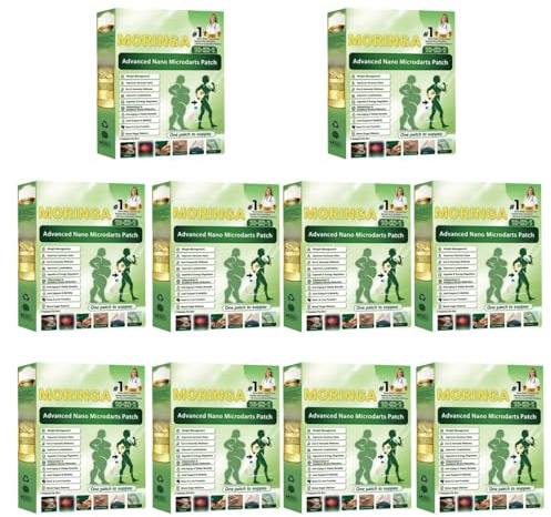 Moringa Nano Micro Needles Patch | Multifunktionell vård, vikthantering, glykemisk balans, ledstöd och cirkulation