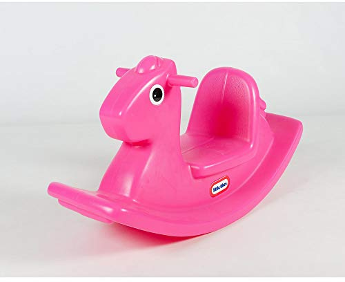 Little Tikes - Cavallo a Dondolo Gioco Attivo per Bambini, Maniglie Facili da Afferrare e Sedile Stabile, Sicuro, Struttura Resistente, Magenta