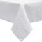 EUGAD Tischdecke Abwaschbar Damast mit Ornamenten und Seidenglanz, Rechteckig 130x220 cm, Tischtuch mit Saum Bügelfrei Pflegeleicht, Ideal für Küche und Wohnzimmer, Weiß