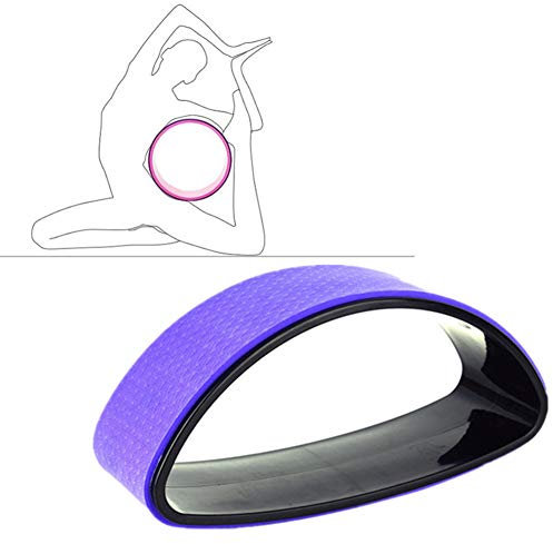 BOduShang Yoga Wheel Yogarad Pilates-Übungsrad Yoga Prop Wheel für Yoga-Posen Yoga Stretching Wheel rutschfest Yoga Wheel Yoga Haltung Purple,1