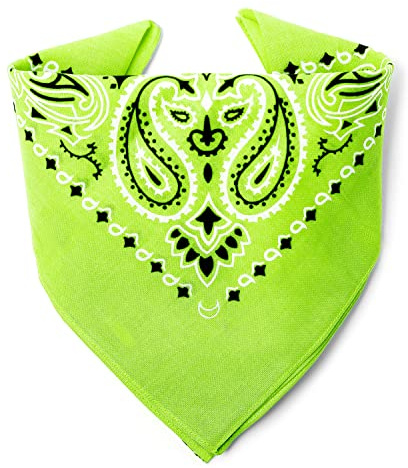 ...KARL LOVEN Bandana 100% Baumwolle Premium-Qualität für Damen Herren Halstuch Kopftuch original Paisley Muster Headwear Haar Schal Ansatz Handgelenk Kopf Biker