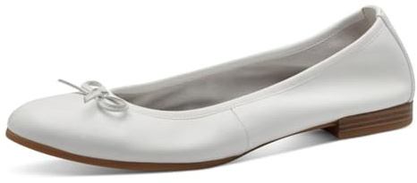 Tamaris Femme Ballerine cuir plate blanc 42 EU