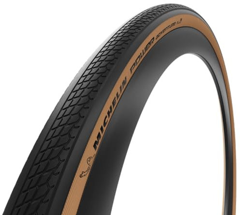 Michelin Neumático Gravel 700x36 TS Power Adventure tubeless Ready Negro (36-622), Unisex-Adult, Black, Talla Única