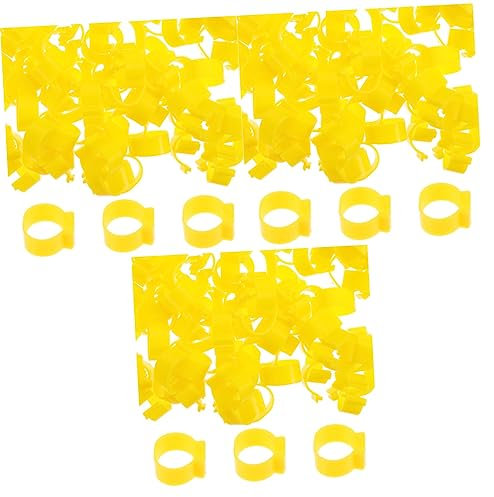 Taubenringe, Vogelfußringe, Hühnerbeinring, 300 Stück Knöchelarmband for Charms, Ringzubehör, Gamefowl-Zubehör, Hühnerleine, Hühnerknöchelringe, Taubenbeinbänder, Geflügelbeinring, Taubenbeinringe, Ta