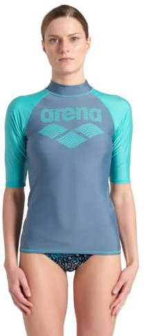 ARENA Maglia a Maniche Corte da Donna Graphic con Protezione UV