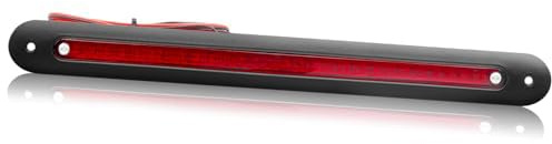 Ygmylandbb Barre de feux arrière de frein de remorque, universel Feu de Freinage Supplémentaire, 12V 28LED Feu Stop, feux arrière étanches, Rouge 1Pcs