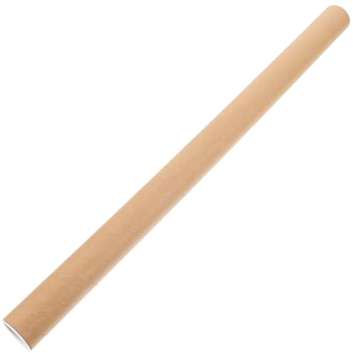 SEWACC Poster Tube Portable Storage Tube for Artwork Blueprints and Documents Plastic Cap 19.69 in Length Round Mailing for Posters Prints and Paper Art Storage