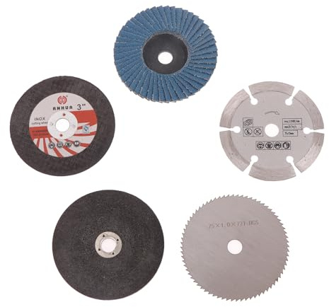 5 unids/set 75mm amoladora angular accesorio disco de corte mini hoja de sierra circular rueda de molienda para amoladora angular herramientas piezas