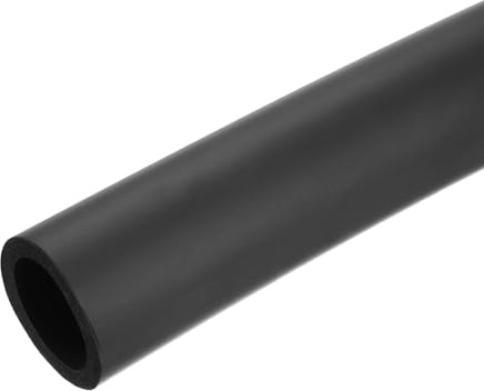 sourcing map Foam Tubing for Handle Grip Support, Pipe Insulation Outside Pipe Lagging, 40mm(1 9/16) ID 54.7mm(2 1/8) OD 1m Black