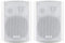 Brightium Altavoces autoamplificados de Pared, Blancos, conexión Bluetooth, Sonido, Ideales para Espacios pequeños y Entretenimiento en casa.