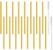 morneve Short Cocktail Straws, Metal Stainless Steel Reusable Straw Small Mini 6 Inch for Cocktails Party Accessories Glasses Mason Jar Tumbler Coffee Juice Tea Mojito with Brush, Gold 16PCS