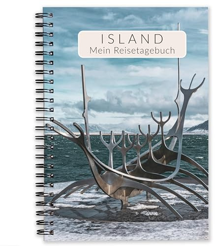 Island Reisetagebuch zum Ausfüllen | interaktiver Reiseplaner für 3 Wochen | Journeybook Reisenotizbuch Tagebuch Island Geschenk für Camping Roadtrip oder Kreuzfahrt | Ringbuch DIN A5 | Calmondo