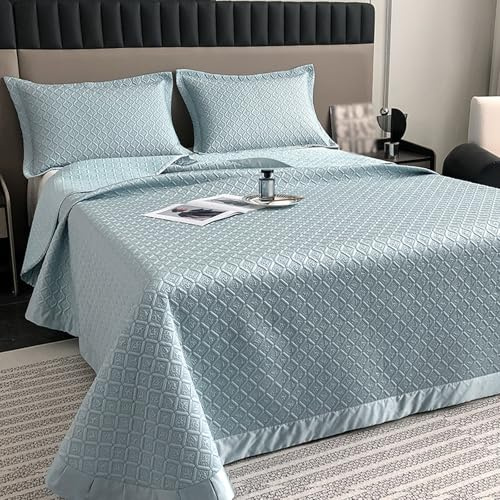 Dessus De Lit 2 Personnes 240X260, Couvre-Lit Matelassé De Luxe, Parure De Lit Couvre Couverture Lit D'été Réversible avec 2 Taies d'oreiller