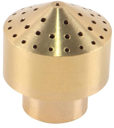 Enwye Ugello per Fontana multidirezionale in Ottone da 1/4 di Pollice, Accessorio per Fontana Quadrata da Giardino, Decorazione per spruzzo d'Acqua per casa, Cortile, Parco, Hotel, Piscine
