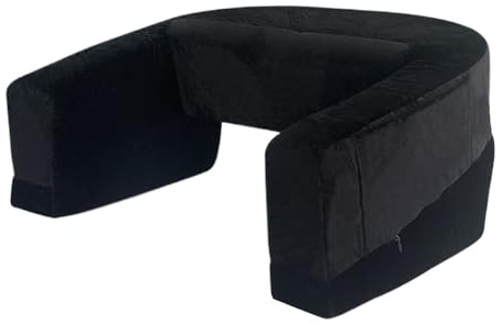 Duroecsain Cojín para portátil para el regazo - Cojín de lectura para cama con bolsillo lateral, cojín ergonómico para el trabajo, aprendizaje, juego para adultos, suelo, coche, viajes