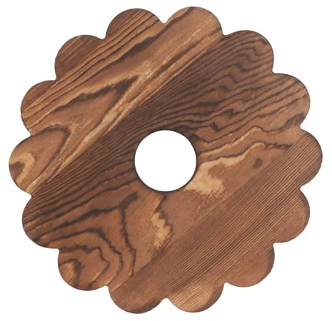 GALPADA Plateau de Support pour Pot de Fleur Bois Massif Mobile avec roulettes Base Roulante pour Plantes et Bonsaï Protection de Surface et Stable
