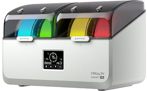 Caja Secadora de filamento Creality para 4 bobinas, Caja de Almacenamiento de filamento Space Pi X4L, PTC de 200 W Que calienta hasta 75 °C,para PLA, PETG, TPU, ABS