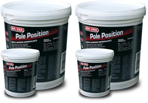 MAFRA, Pole Position, Crema Lavamani Bianca Professionale Superpulente, Rimuove lo Sporco più Ostinato, Elimina Tracce di Olio e Grasso dalle Mani e Unghie, Delicato sulla Pelle, Formato da 1 kg