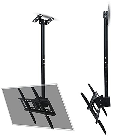 Adjustable TV Mount for 40-80 Flat/Curved LCD TVs - Universal Wall & Ceiling Bracket for Secure Home Entertainment, Ideal for Living Room & Bedroom Installations