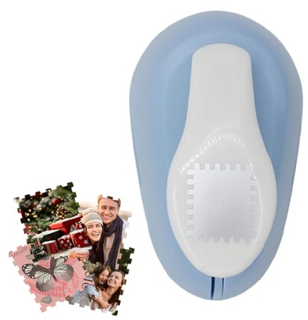 PHYNDR 1 Pezzi Creative Perforatrice Taglia Francobollo, Perforatrice Decorativa, Stamp Puncher Cutter, per progetti fai da te, creazione di carte, carta da taglio, decorazioni
