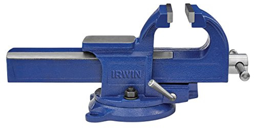 IRWIN 1978272 Tornillo de banco de ajuste rápido de 100 mm, azul/gris