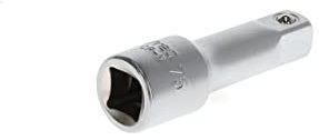 GEDORE red Alargadera de llave de vaso, Cuadradillo de accionamiento 1/2 12,5 mm, Longitud 75 mm, Adaptador, Herramienta, R65100014, Acero cromado