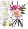 Cocod'or [COCODOR/Rose Perfume] Reed diffuser oil 200ml with Rose, Eucalyptus and Preserved Flower sticks. Best for Home, Kitchen, Bathroom. Diffusers with Sticks