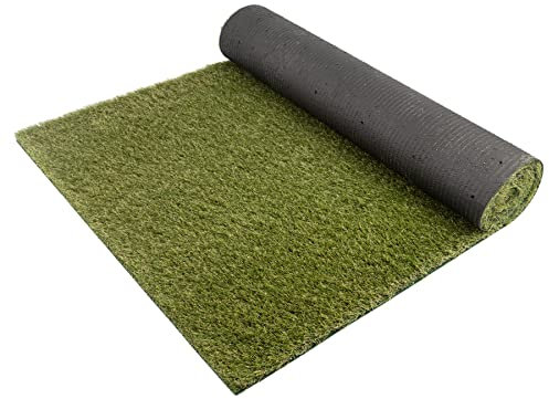 Balkon-Rasen Kunstrasen im Festmaß - ARIZONA, 2,00m x 1,50m, 26mm Höhe, Wasserdurchlässiger Outdoor Bodenbelag, Rasen-Teppich
