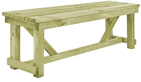 yorten Gartenbank, Parkbank, Garten Sitzbank, Campingbank, Gartenmöbel Bank, Imprägniertes Kiefernholz, 140 x 38 x 45 cm