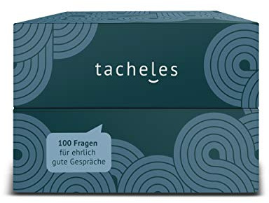 tacheles Fragespiel — 100 Fragen für Paare, Freunde & Familie | Kartenspiel Erwachsene für Tiefe Gespräche statt Smalltalk | Kennenlernspiel Geschenk