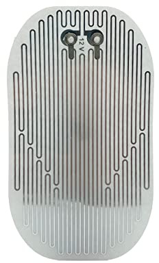 ASG Technik Spiegelheizung/Heizfolie, selbstklebende Beschichtung für einfache Montage, 12-14 Watt, 12 Volt Breite 140 mm x Höhe 80 mm, Niedervolt, 30-40 Grad, Frostschutz, LKW, PKW