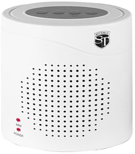 Safety Technology Motion Detector Electronic Barking Dog Alarm, White, ST-BARKINGDOG